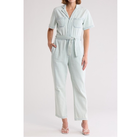 Boyish Pants - Boyish The Jesse Tie Waist Denim Jumpsuit
